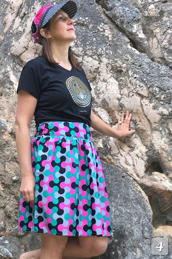 Jupe Kadi en tissu wax - Sunoogo