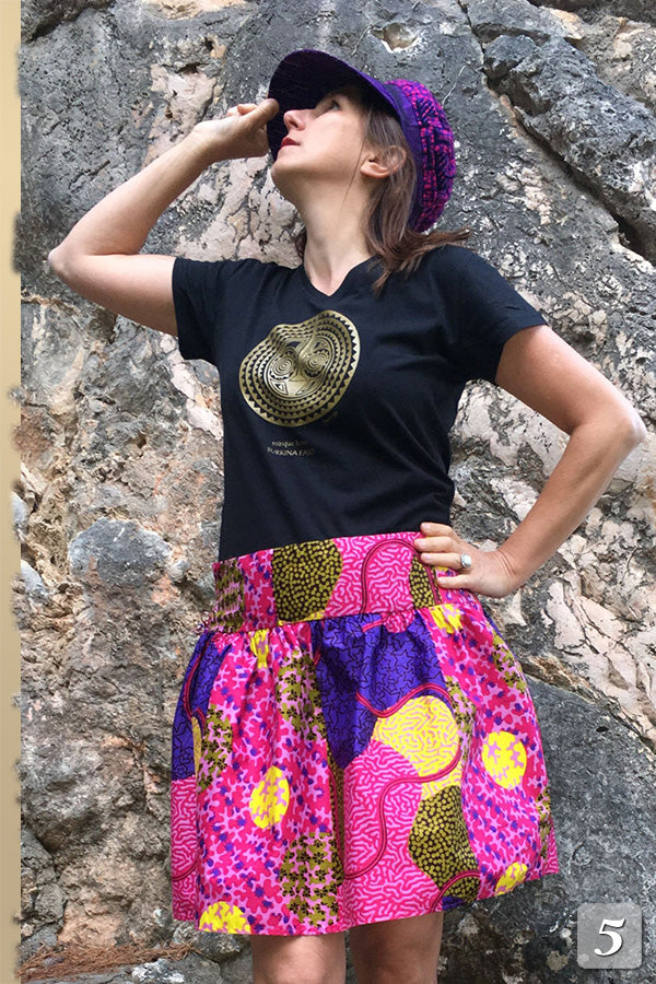 Jupe Kadi en tissu wax - Sunoogo