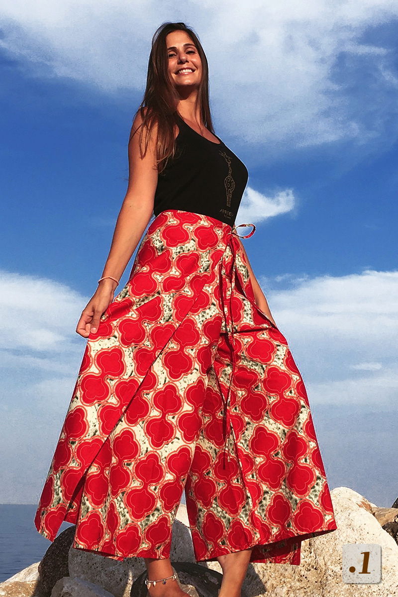 Pantalon en Tissu Wax style Thaï