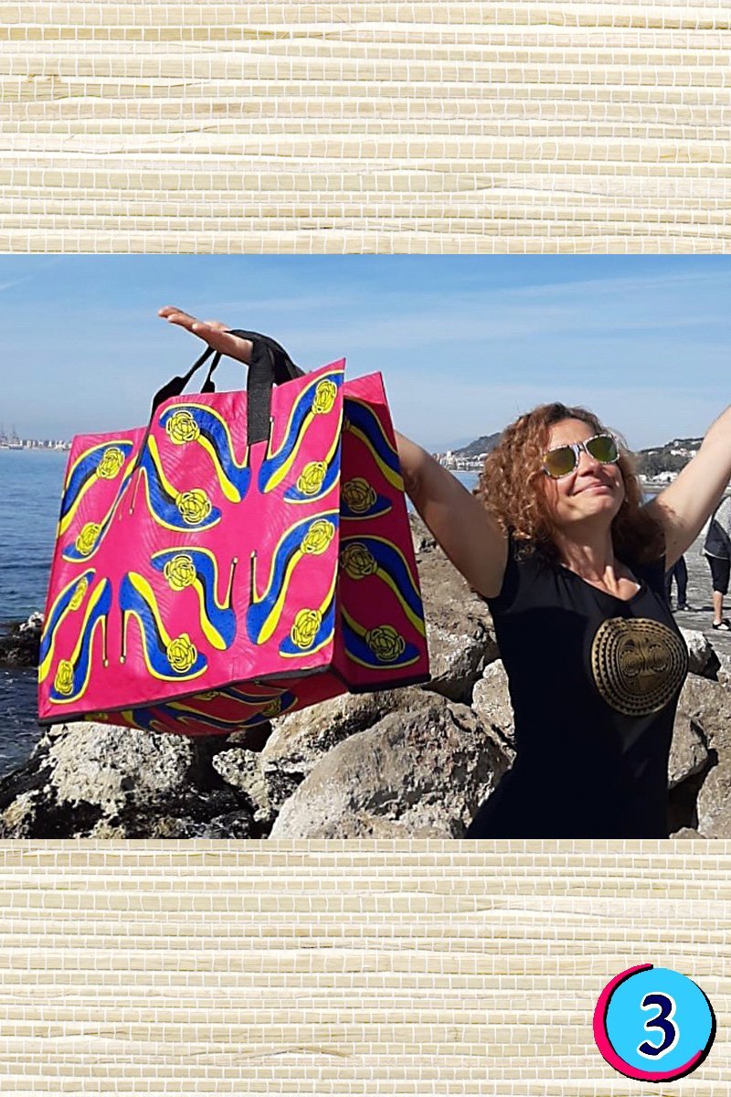 Cabas doublé de sac de riz recyclé - Sunoogo