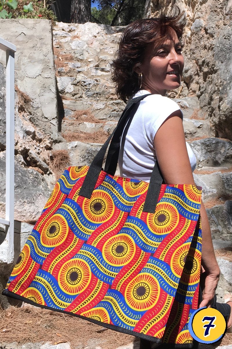 Cabas doublé de sac de riz recyclé - Sunoogo