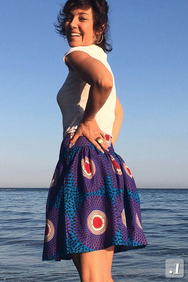 Jupe Kadi en tissu wax - Sunoogo