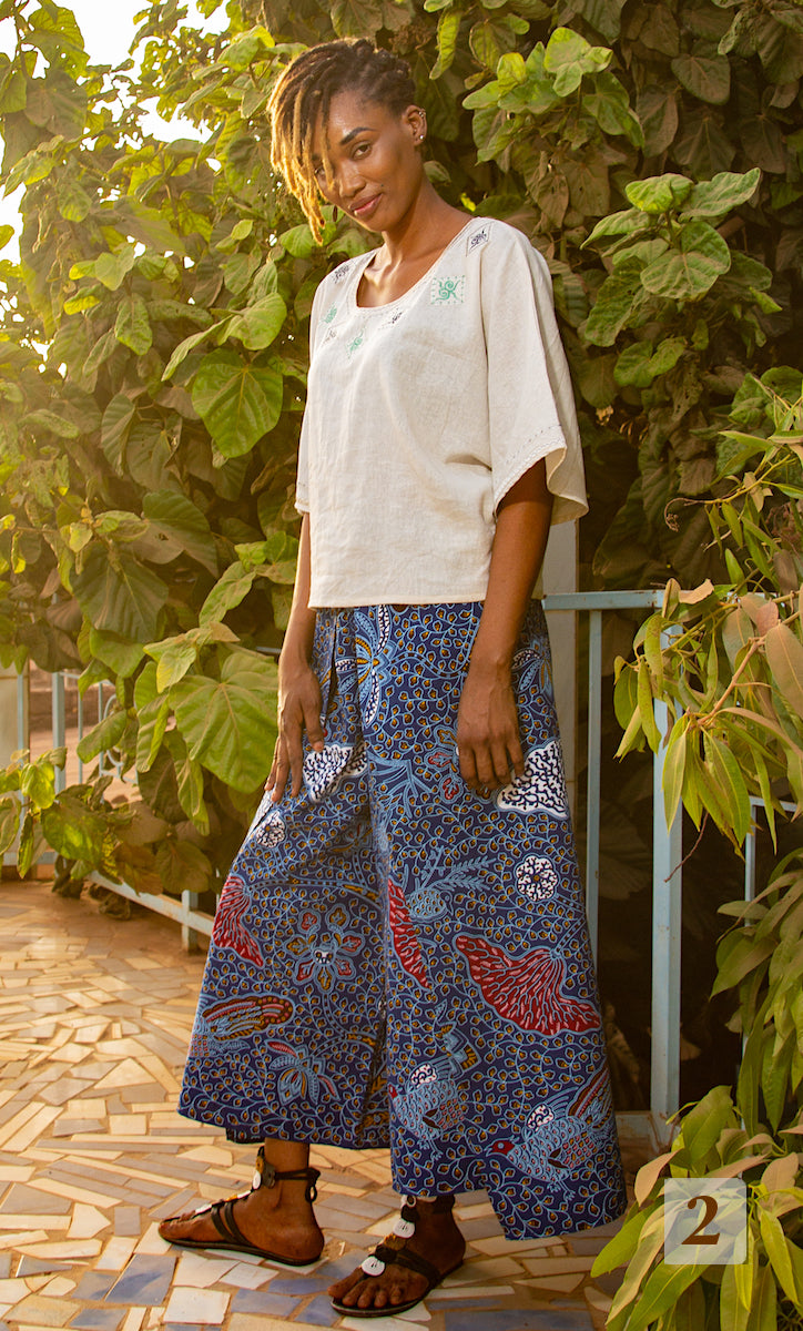 Pantalon en Tissu Wax style Thaï