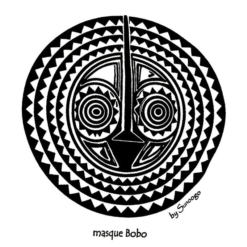T-Shirt Lou Masque africain Bobo - Sunoogo
