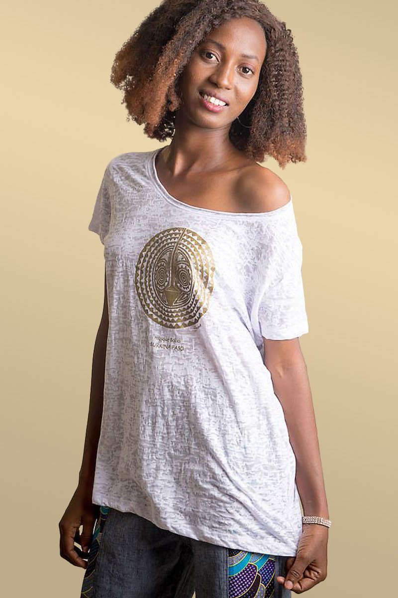 T-Shirt Lou Masque africain Bobo - Sunoogo