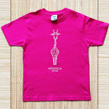 T-shirt Afreeca avec motif africain girafe - Sunoogo