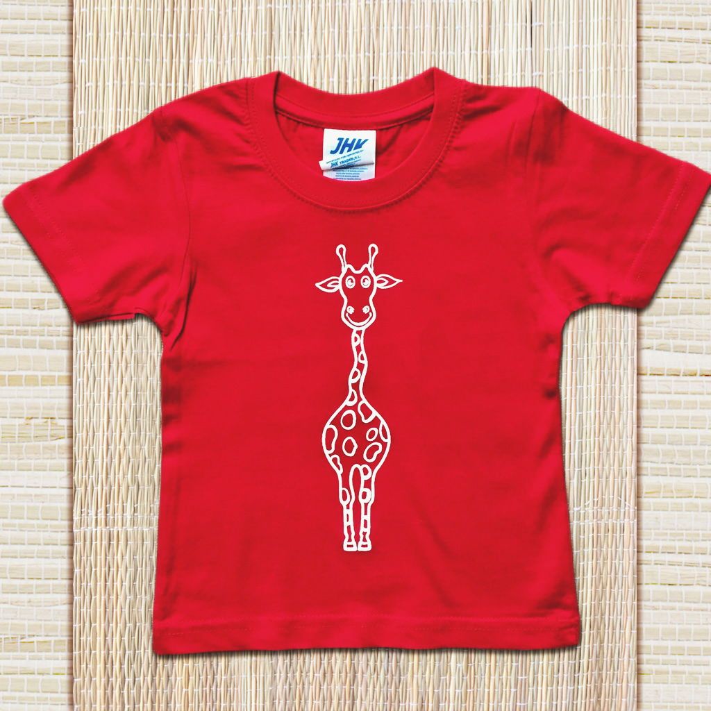Top Blanc Imprimé Girafe Africa - Taille S, Neuf Sans étiquette, Style Décontracté