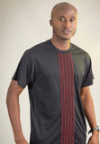 T-shirt Lamine avec tissage africain Faso Danfani - Sunoogo