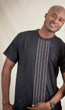 T-shirt Lamine avec tissage africain Faso Danfani - Sunoogo